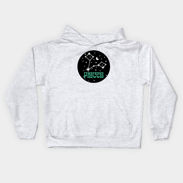 Pisces constellation Kids Hoodie by ARCANO22